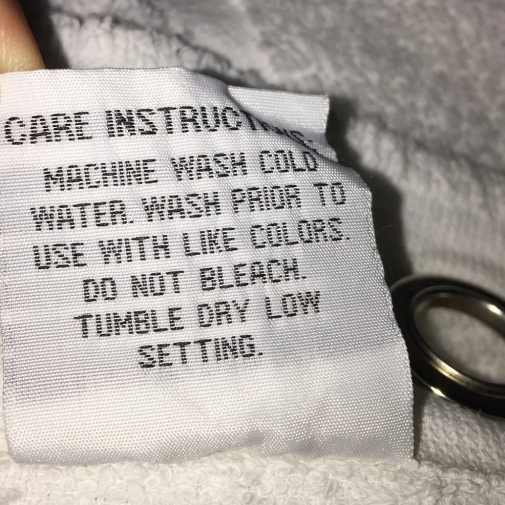 White Fabric Shower Curtain for Bathroom